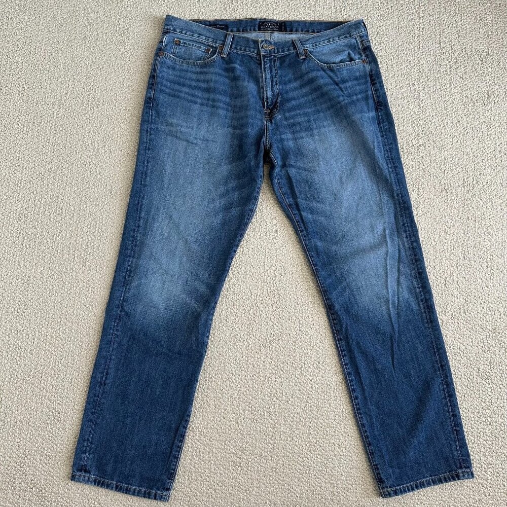Lucky Brand 221 Original Straight Denim Jeans 38x32 Blue‎
